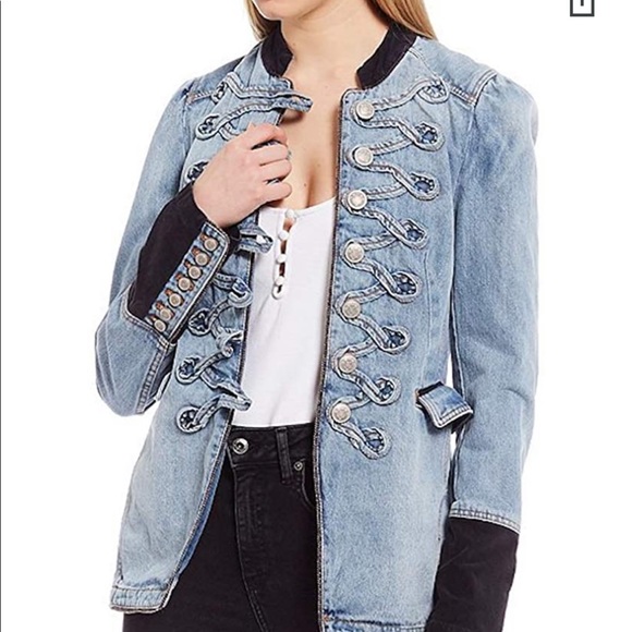 Free People Seamed Structured Denim 